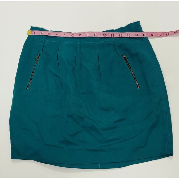 Zara Woman Teal Blue Mini Skirt Size Medium - Picture 3 of 8